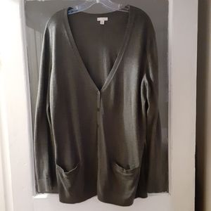 GAP Gray Boyfriend Cardigan